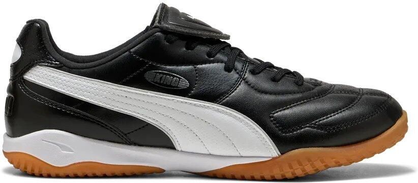 PUMA King Liga Zaalvoetbalschoenen (IN) Zwart Wit Zilver