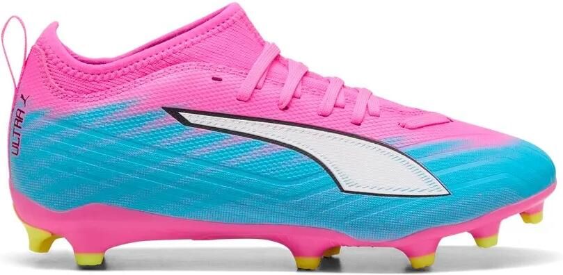 PUMA Ultra 6 Match Gras Kunstgras Voetbalschoenen (MG) Kids Felroze Blauw Geel