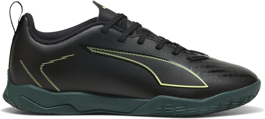 PUMA Ultra 6 Play Zaalvoetbalschoenen (IN) Kids Zwart Donkergroen Lichtgroen