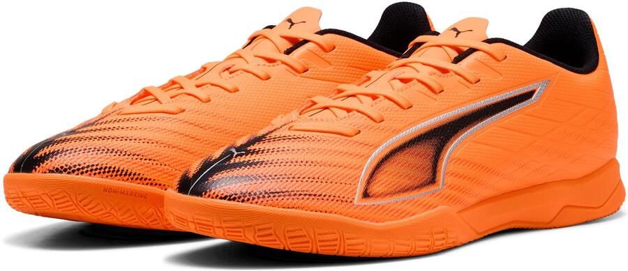 PUMA Ultra 6 Play Zaalvoetbalschoenen (IN) Oranje Zwart Wit