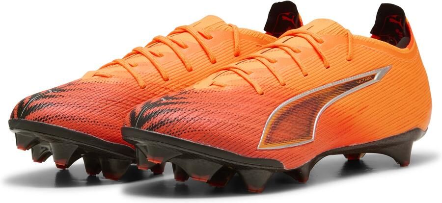 PUMA Ultra 6 Ultimate Carbon Gras Voetbalschoenen (FG) Dames Oranje Zwart Zilver
