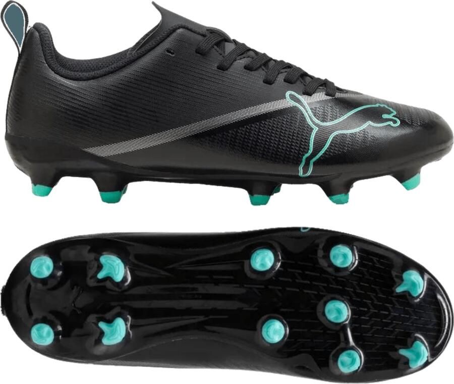 PUMA Ultra 7 Play Gras Kunstgras Voetbalschoenen (MG) Kids Zwart Intense Mint - Foto 2