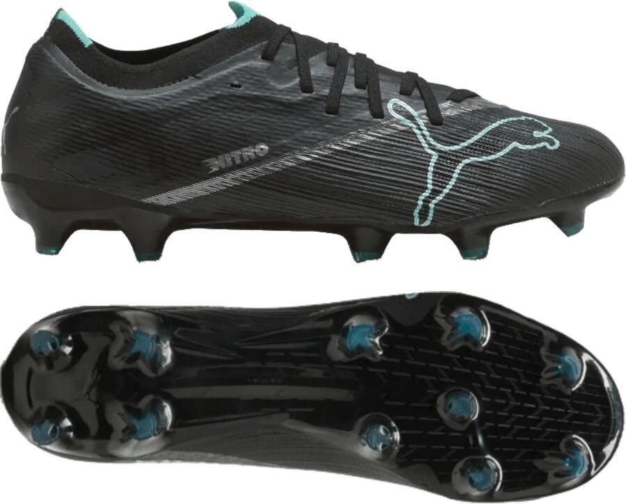 PUMA Ultra Nitro 7 Match Gras Kunstgras Voetbalschoenen (MG) Zwart Intense Mint