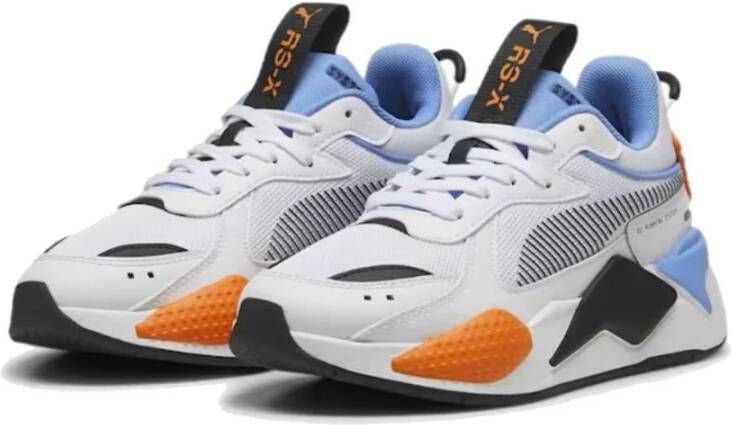 PUMA RS-X Sneakers Kids Wit Lichtblauw Zwart Oranje