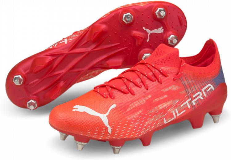 PUMA Ultra 1.3 Ijzeren Nop Voetbalschoenen(SG)Rood Wit