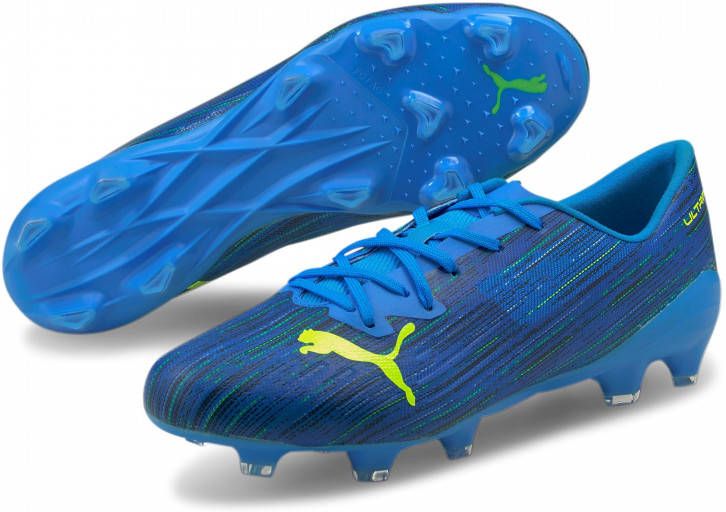 PUMA Ultra 2.2 Gras Kunstgras Voetbalschoenen (MG) Blauw Geel - Foto 2