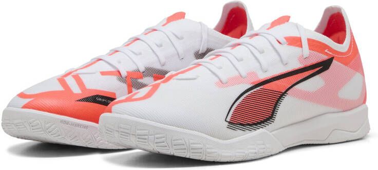 PUMA Ultra 5 Match Zaalvoetbalschoenen (IN) Wit Zwart Rood