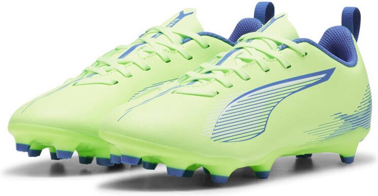 PUMA Ultra 5 Play Gras Kunstgras Voetbalschoenen (MG) Kids Groen Blauw Zwart Wit