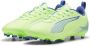 PUMA Ultra 5 Play Gras Kunstgras Voetbalschoenen (MG) Kids Groen Blauw Zwart Wit - Thumbnail 3
