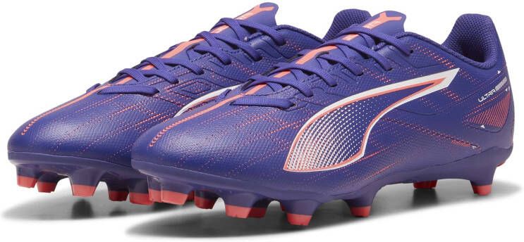 PUMA Ultra 5 Play Gras Kunstgras Voetbalschoenen (MG) Paars Wit
