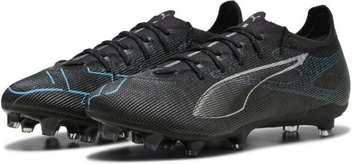 PUMA Ultra 5 Pro Gras Kunstgras Voetbalschoenen (MG) Zwart Zilver Blauw