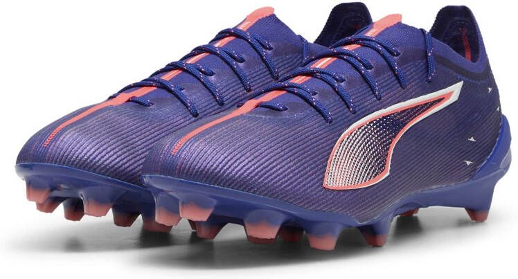 PUMA Ultra 5 Ultimate Gras Voetbalschoenen (FG) Paars Lichtroze Wit