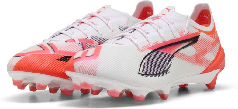 PUMA Ultra 5 Ultimate Gras Voetbalschoenen (FG) Wit Zwart Rood