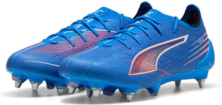 PUMA Ultra 6 Ultimate IJzeren-Nop Voetbalschoenen (SG) Blauw Wit Felrood - Foto 3