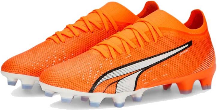 PUMA Ultra Match Gras Kunstgras Voetbalschoenen (MG) Dames Oranje Wit Blauw