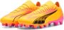 PUMA Ultra Match Gras Kunstgras Voetbalschoenen (MG) Dames Oranje Zwart Roze - Thumbnail 1
