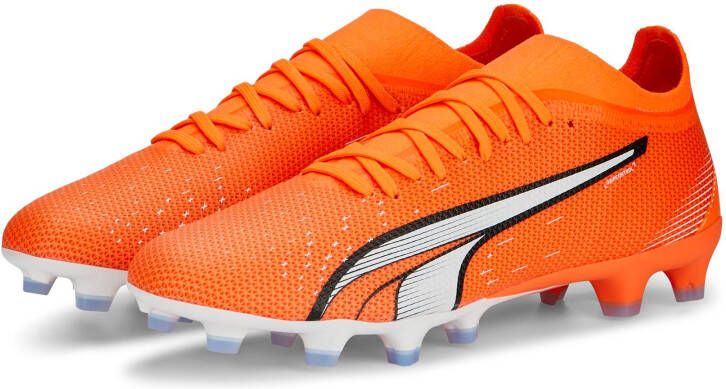 PUMA Ultra Match Gras Kunstgras Voetbalschoenen (MG) Oranje Wit Blauw