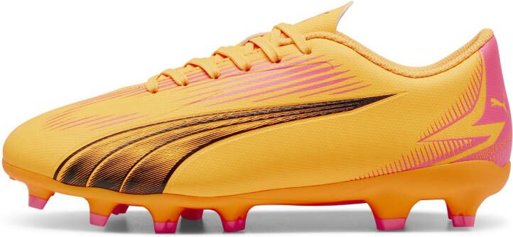 PUMA Ultra Play Gras Kunstgras Voetbalschoenen (MG) Kids Oranje Zwart Roze