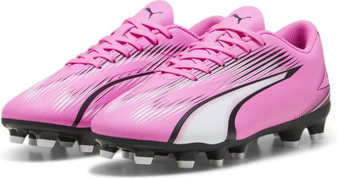 PUMA Ultra Play Gras Kunstgras Voetbalschoenen (MG) Kids Roze Wit Zwart