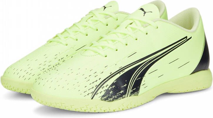 PUMA Ultra Play Zaalvoetbalschoenen (IN) Lichtgroen Zwart