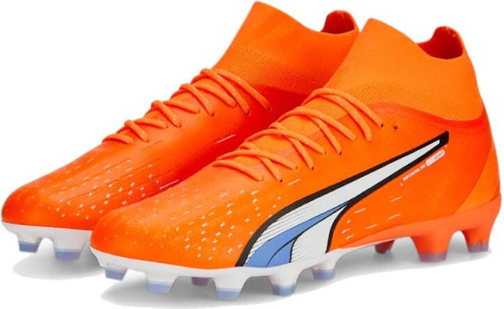 PUMA Ultra Pro Gras Kunstgras Voetbalschoenen (MG) Oranje Wit Blauw