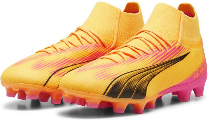 PUMA Ultra Pro Gras Kunstgras Voetbalschoenen (MG) Oranje Zwart Roze