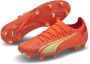 PUMA Ultra Ultimate Gras Kunstgras Voetbalschoenen (MG) Dames Oranje Lichtgroen - Thumbnail 2