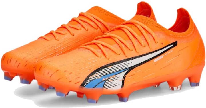 PUMA Ultra Ultimate Gras Kunstgras Voetbalschoenen (MG) Oranje Wit Blauw - Foto 3