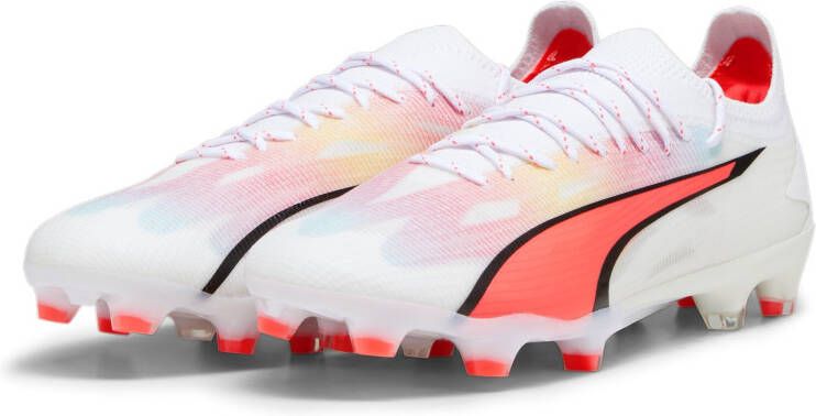 PUMA Ultra Ultimate Gras Kunstgras Voetbalschoenen (MG) Wit Rood Zwart - Foto 5