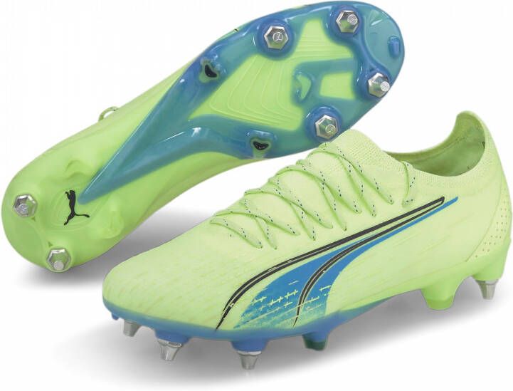 PUMA Ultra Ultimate MXSG Voetbalschoenen Fizzy Light Parisian Night Blue Glimmer - Foto 3