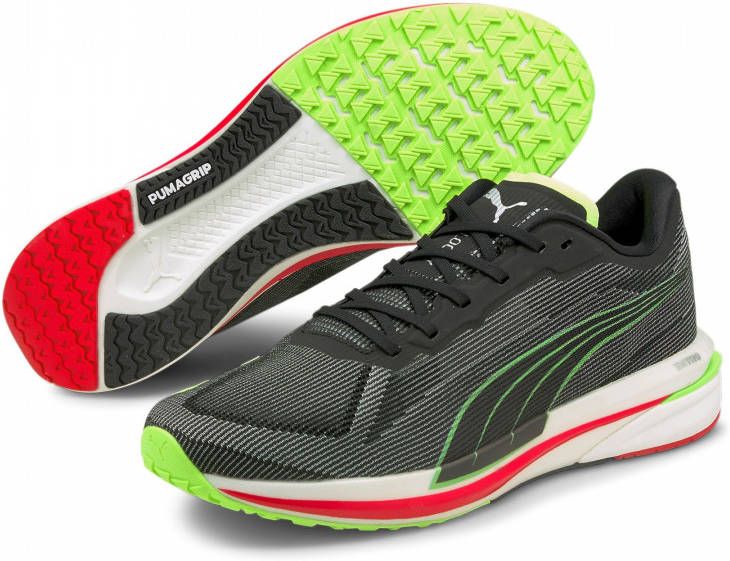 PUMA Velocity Nitro Hardloopschoenen Zwart Wit Groen - Foto 2