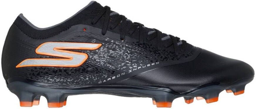 Skechers Razor 1.5 Elite Gras Voetbalschoenen (FG) Zwart Oranje