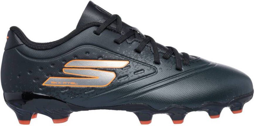 Skechers Razor 1.5 Gras Voetbalschoenen (FG) Kids Zwart Oranje
