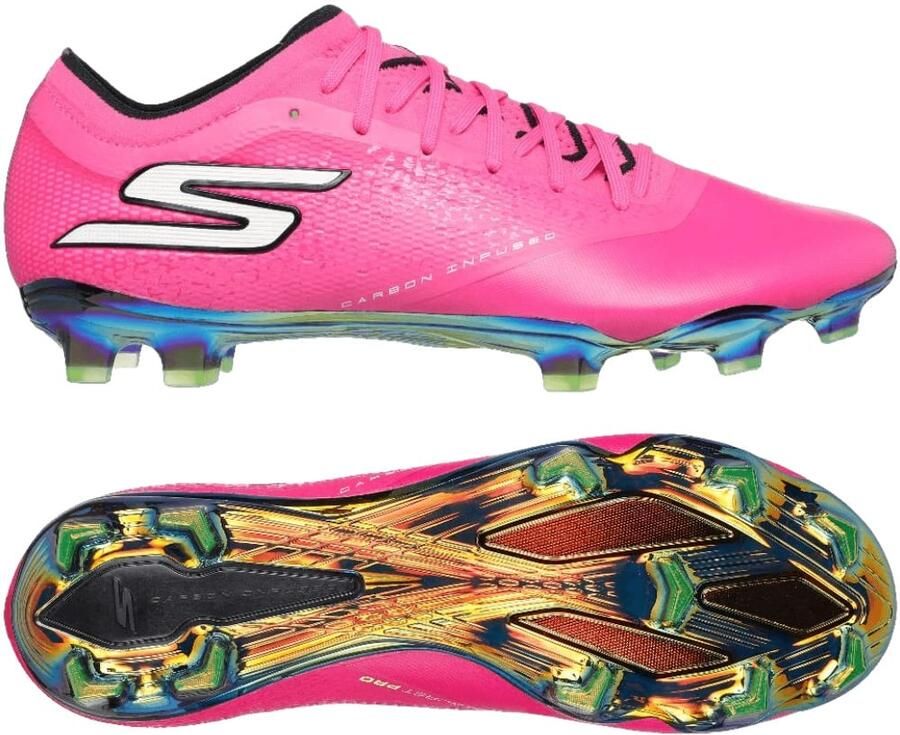 Skechers Razor 1.5 Elite Gras Voetbalschoenen (FG) Roze Zwart