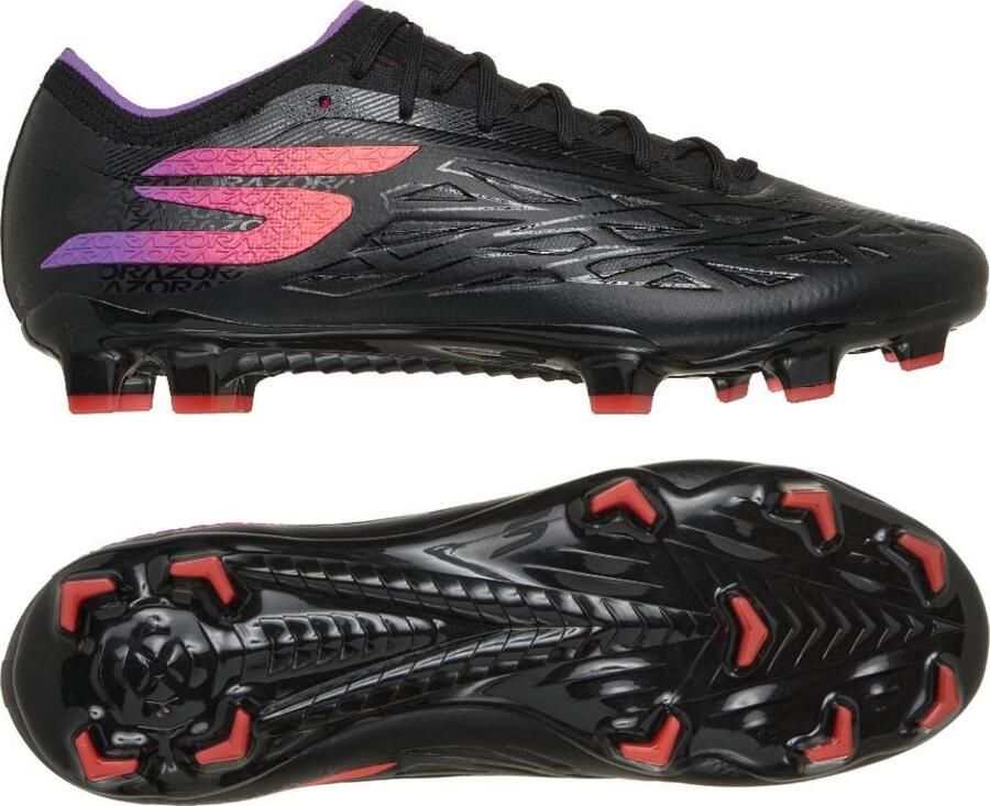 Skechers Razor 2 Elite Gras Voetbalschoenen (FG) Zwart Paars Neon