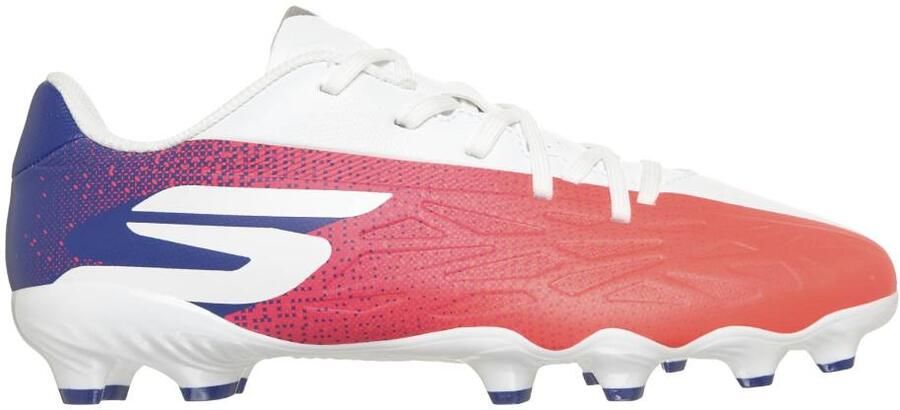 Skechers Razor 2 Low Gras Kunstgras Voetbalschoenen (MG) Kids Wit Felrood Blauw Roze