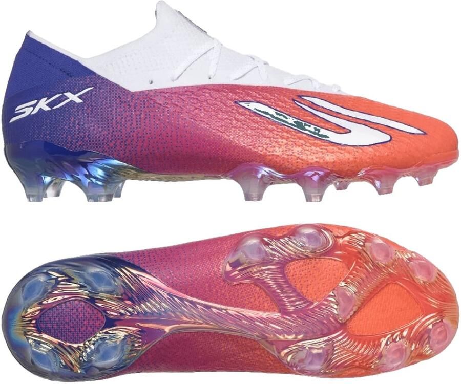Skechers SKX_2 Elite Gras Voetbalschoenen (FG) Wit Felrood Blauw Roze