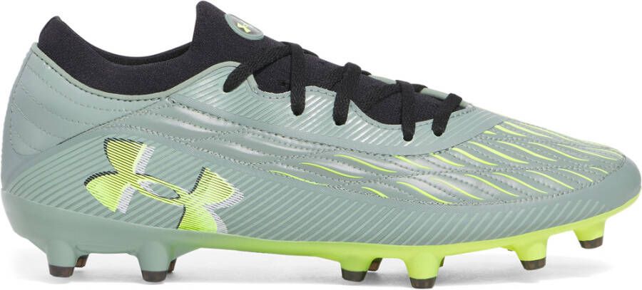 Under Armour Magnetico Pro 4.0 Gras Voetbalschoenen (FG) Lichtgroen Neongeel Zwart