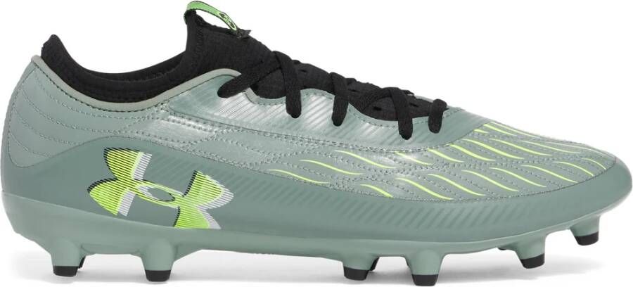 Under Armour Magnetico Select 4.0 Gras Voetbalschoenen (FG) Lichtgroen Neongeel Zwart