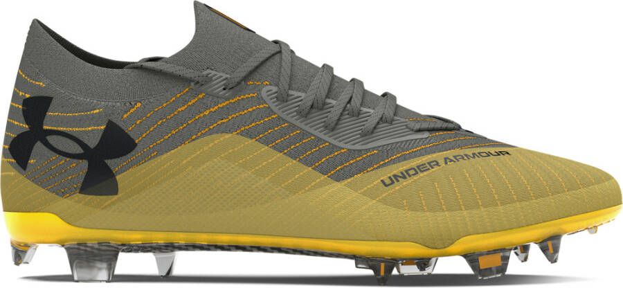 Under Armour Shadow Elite 2.0 Gras Voetbalschoenen (FG) Geel Grijs Zwart