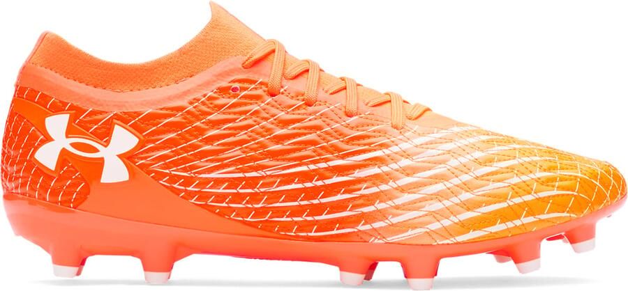 Under Armour Magnetico Pro 5 Gras Voetbalschoenen (FG) Oranje Wit