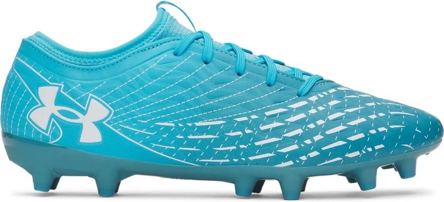 Under Armour Magnetico Select 5 Gras Voetbalschoenen (FG) Azuurblauw Wit