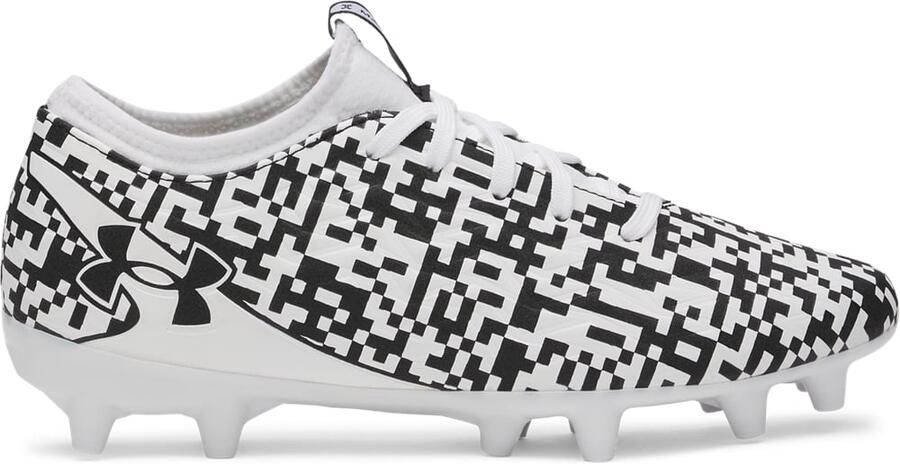 Under Armour Magnetico Select 5 Gras Voetbalschoenen (FG) Kids Zwart Wit