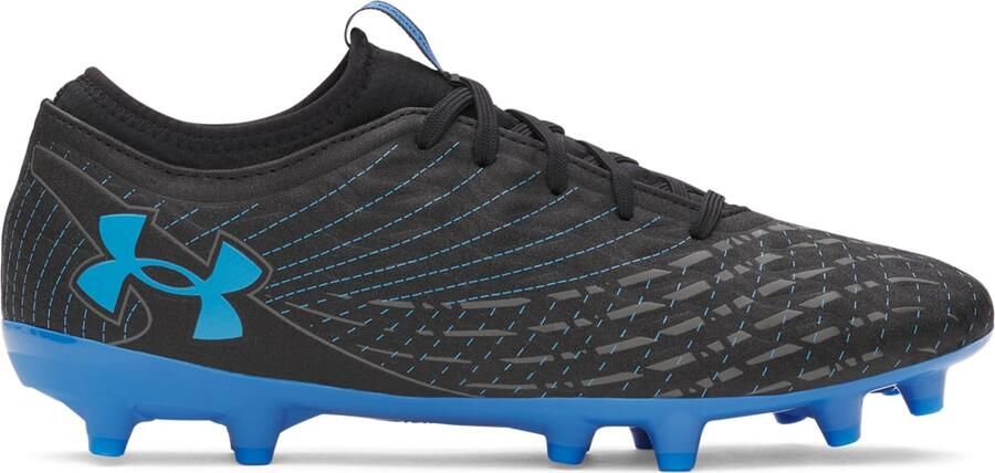Under Armour Magnetico Select 5 Gras Voetbalschoenen (FG) Zwart Blauw