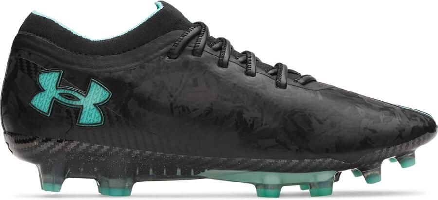 Under Armour Magnetico x sory Elite 5 Gras Voetbalschoenen (FG) Zwart Turquoise