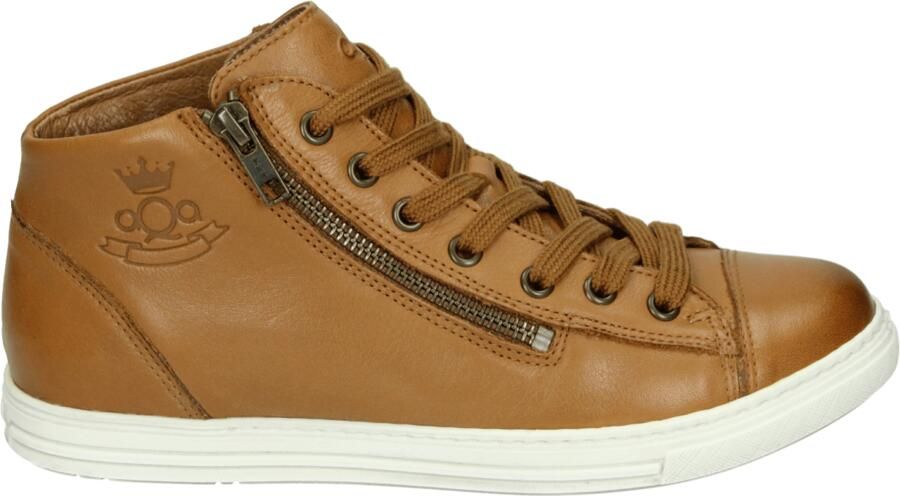 AQA Shoes A8780 Hoge sneakers Veterboots Dames veterschoenen Dames sneakersHalf-hoge schoenen Cognac