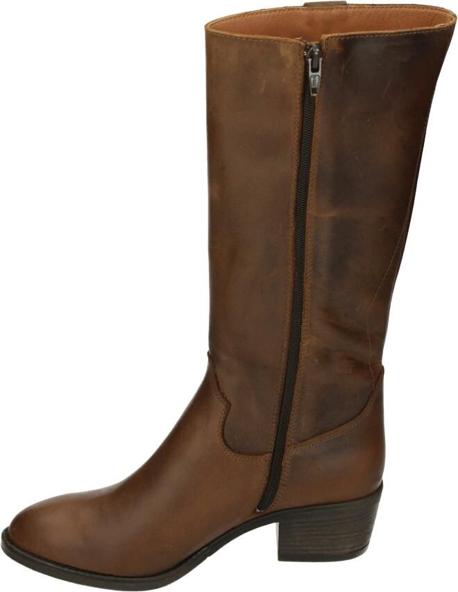 AQA Shoes A8817 Lange laarzen Dames laarzen Cognac - Foto 4