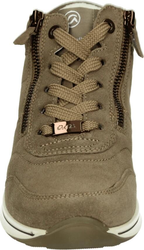 Ara 1224808~~~~~~~~~~~~~~~~~~~~~~~ Hoge sneakers Veterlaarzen Dames veterschoenen Dames sneakersHalf-hoge schoenen Taupe - Foto 2