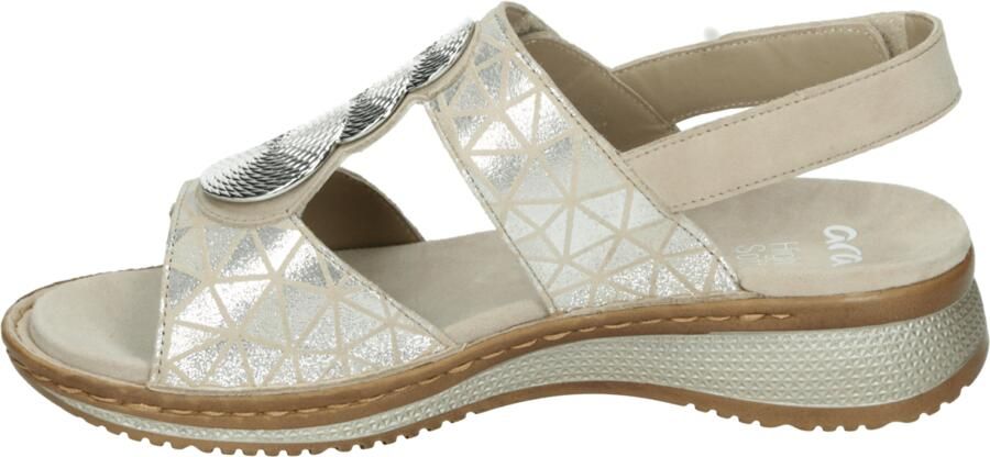 Ara 1229002~~~~~~~~~~~~~~~~~~~~~~~ Platte sandalen Dames Sandalen Wit beige - Foto 5