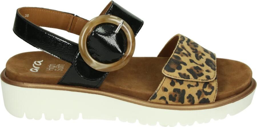 Ara Sandalen Bilbao Wig sandalen plateau sandalen met klittenbandsluitingen G-wijdte